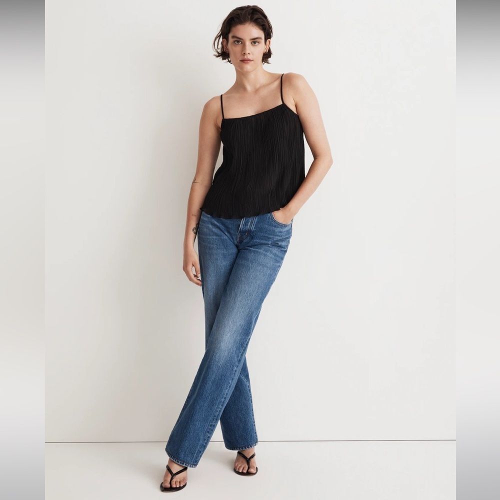 NWT Madewell Plissé Crop Cami Tank size XXS